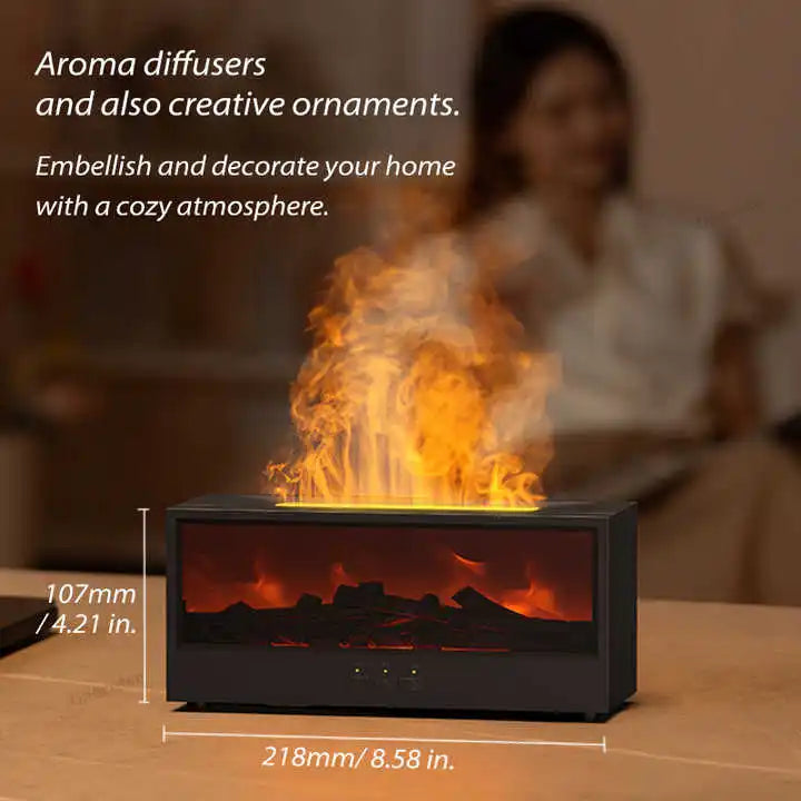 Creative Simulation Fireplace Humidifier Aromatherapy Diffuser