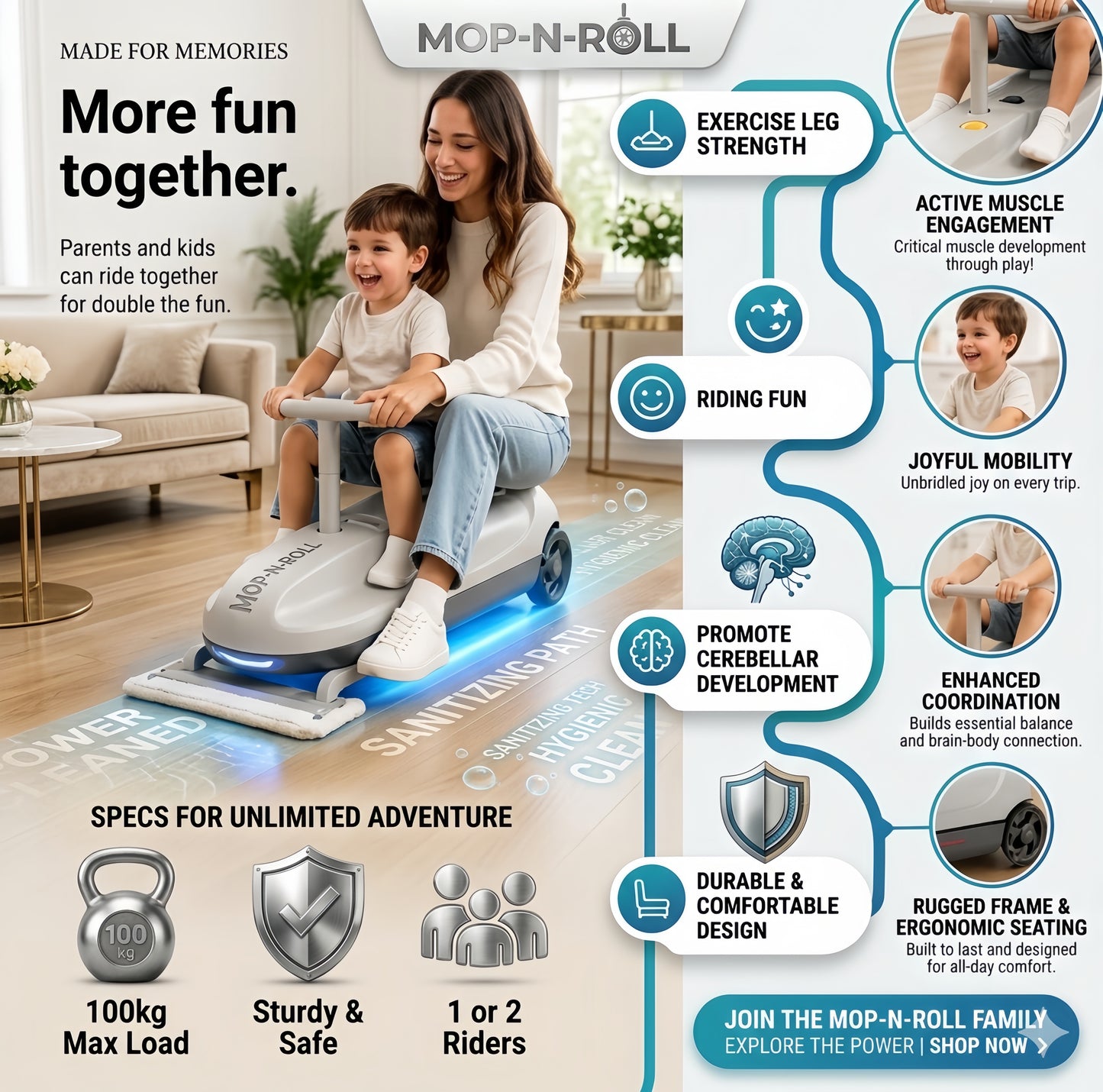Children's & Adult Electric Torsion Car Rechargeable Anti-Rollover Go-Kart Mop Drift Car