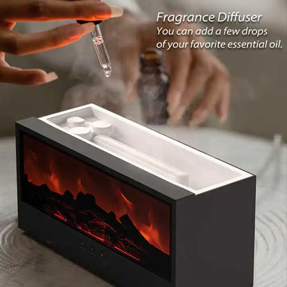 Creative Simulation Fireplace Humidifier Aromatherapy Diffuser