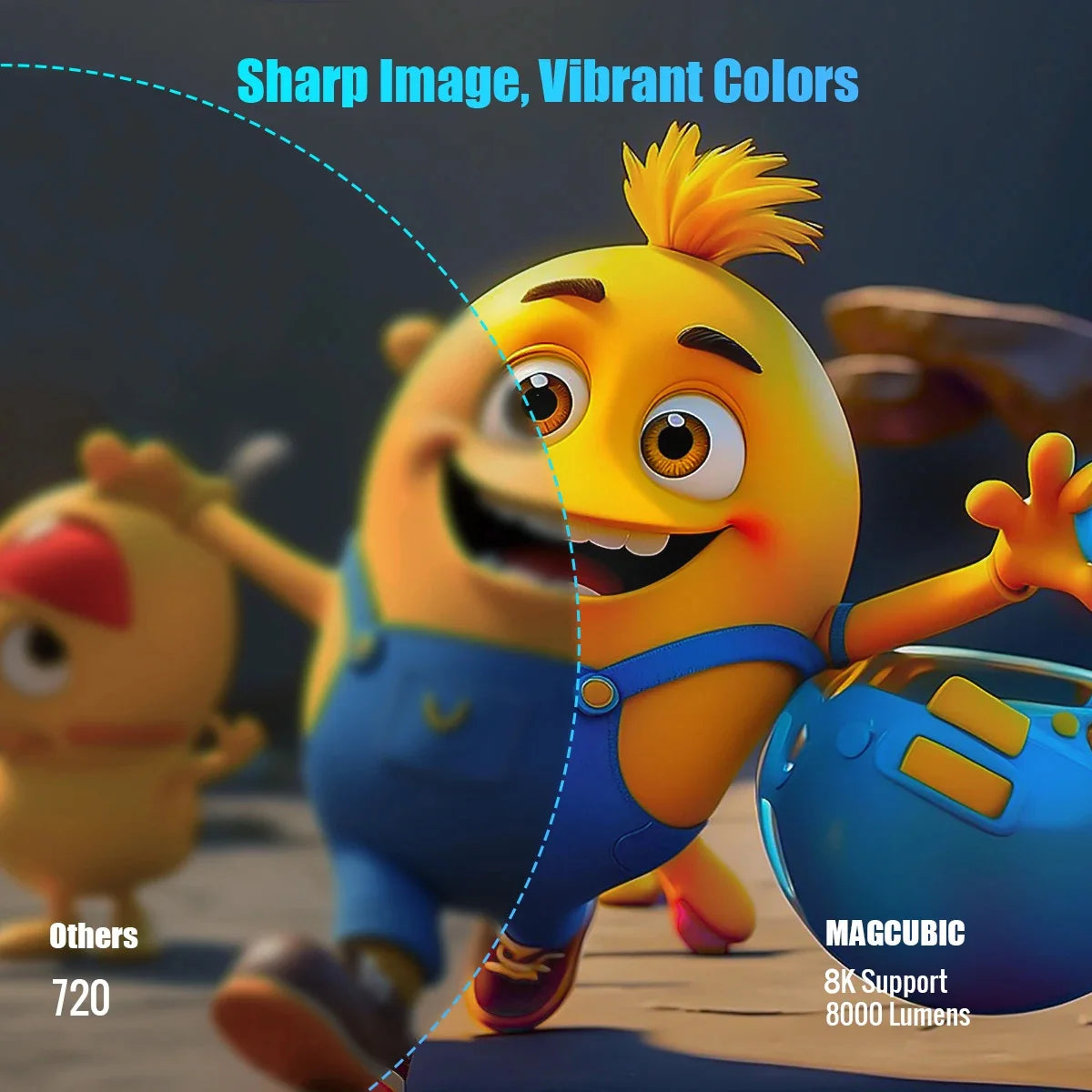 HY300 Pro + Projector 8K 720P With 5W Speaker