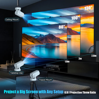 HY300 Pro + Projector 8K 720P With 5W Speaker