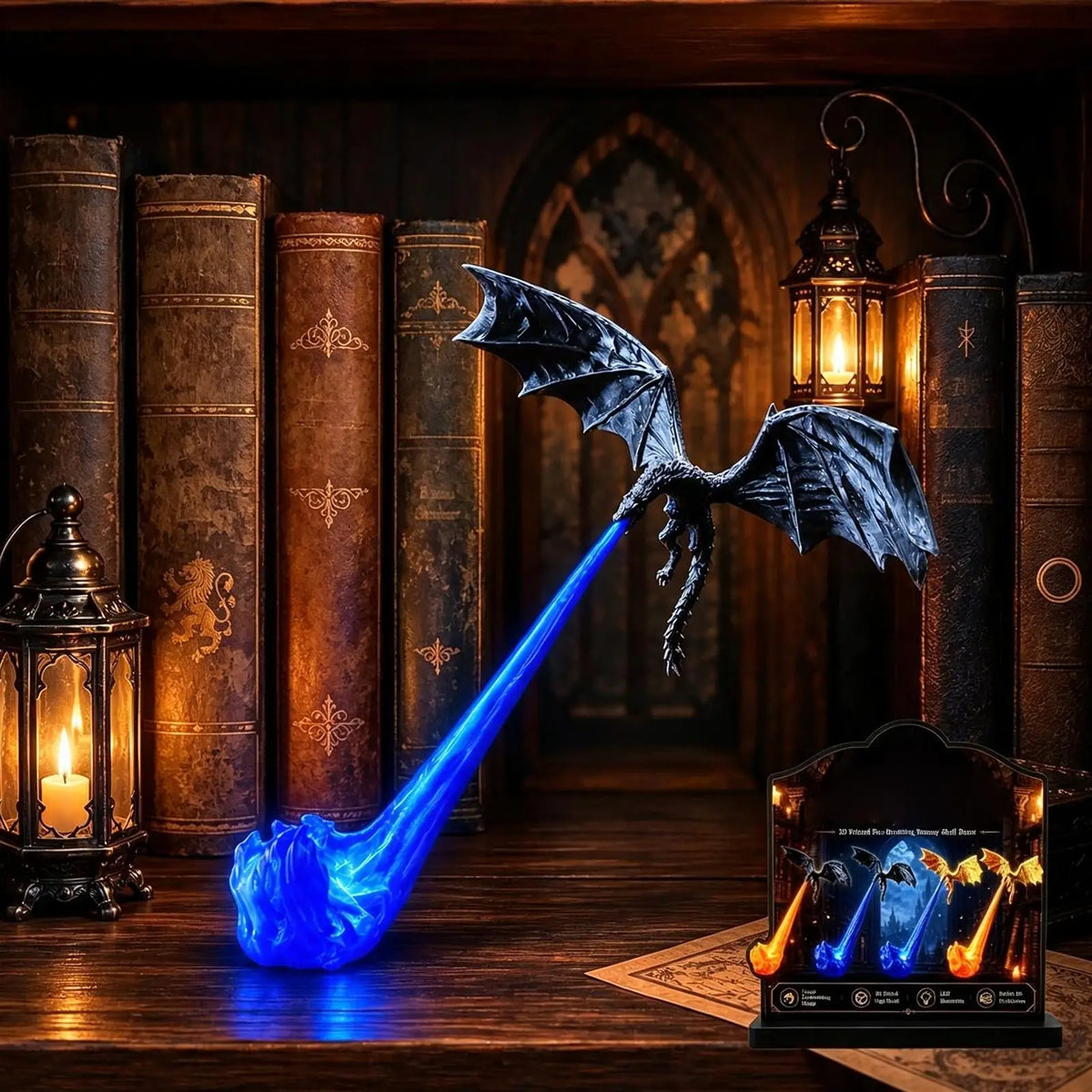 Tabletop ClassicalResin Fire Breathing Dragon